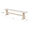 International Concepts Live Edge Trestle Bench, Unfinished KBE-7214 - alternate 6